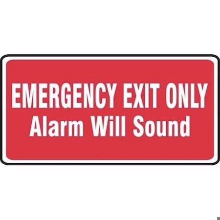Accuform Exit Sign, Dura-Plastic, 14 in W, 7 in H MEXT512XT